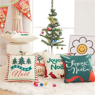 Sada vánočních přehozů a polštářů